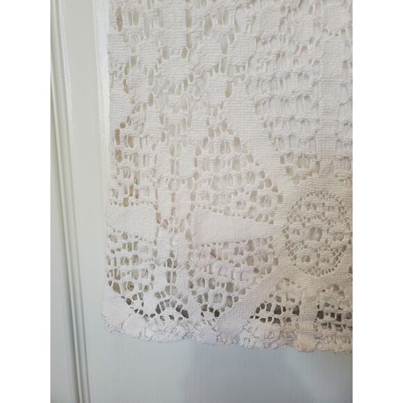 Trina Turk White Crochet Romantic Cap Sleeve Sheath Mini Dress, Women's Size 4 - Picture 6 of 10